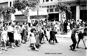 Oran - Avenue Loubet - Manifestation Calere